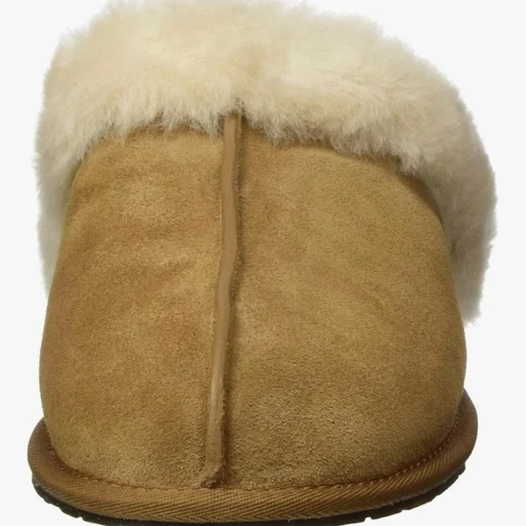 UGG Women's Tan Sheepskin Slippers - Picture 5 of 6